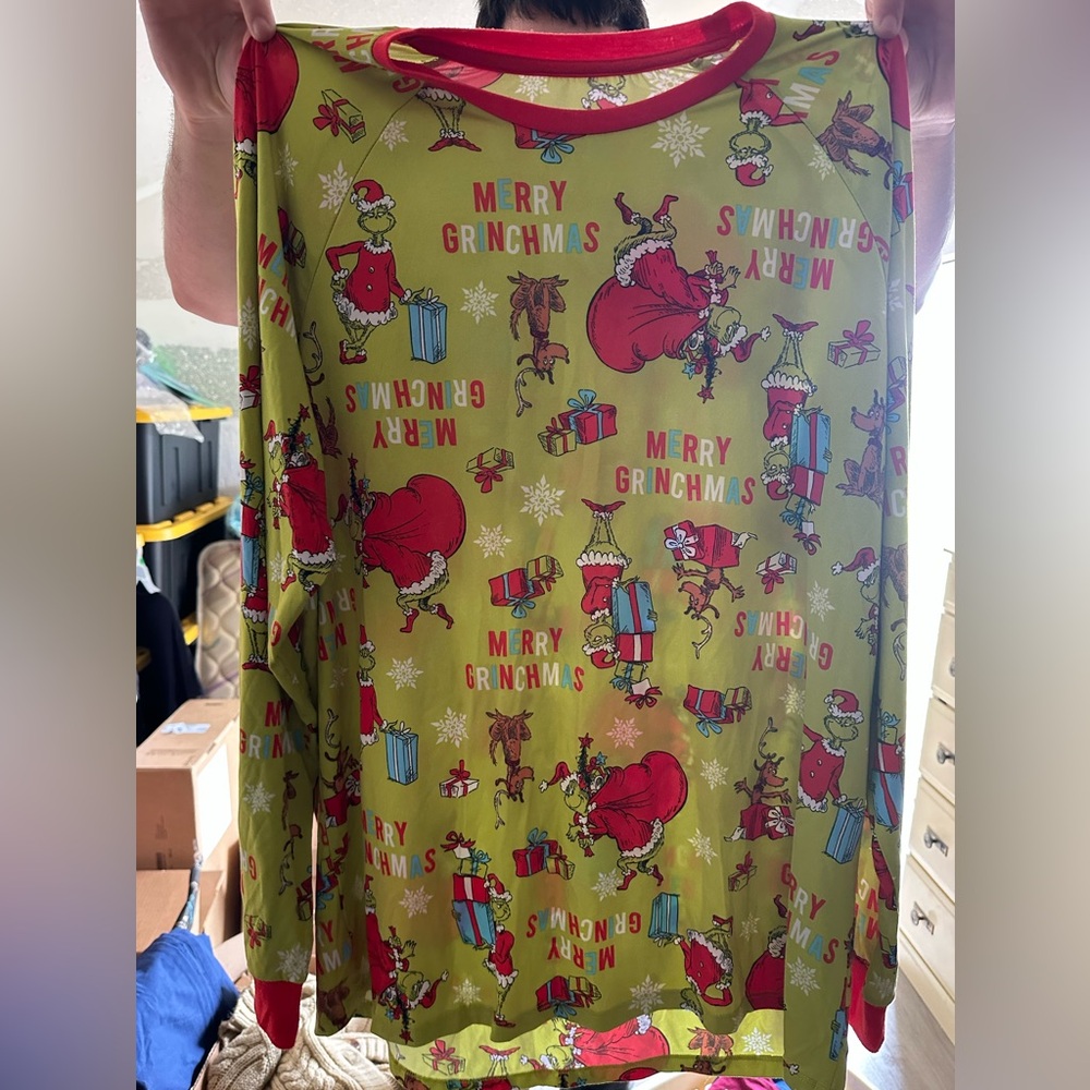 Christmas grinch pajama set